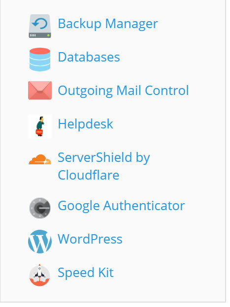 Plesk features